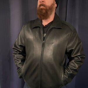 Marc New York Men's Black Leather Jacket SOFT!